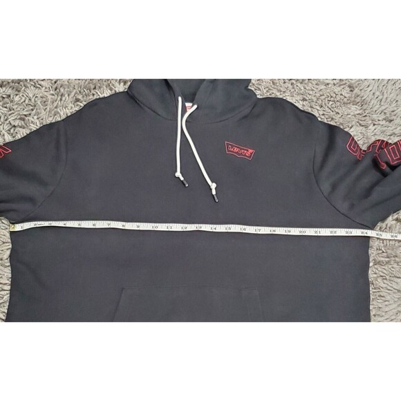 Star Wars Y2K Hoodie Black Size L Sweatshirt Pullover Darth Vader Goth Grunge - Picture 6 of 12